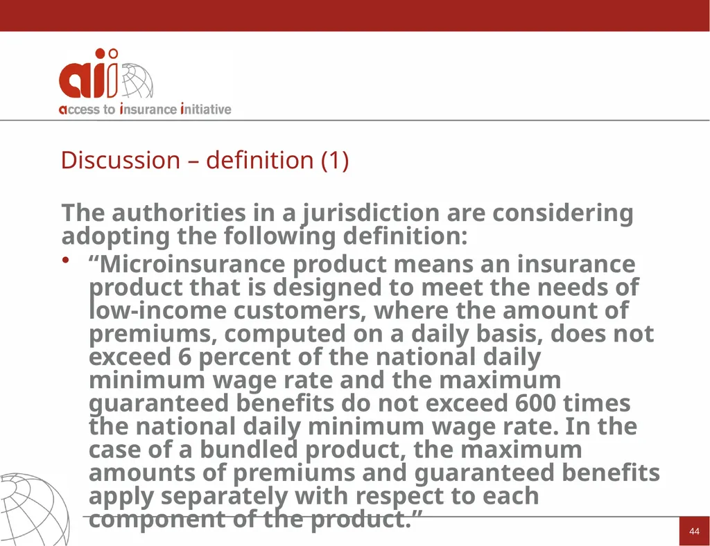Regulation and Supervision Supporting Inclusive - slide 44 of 119