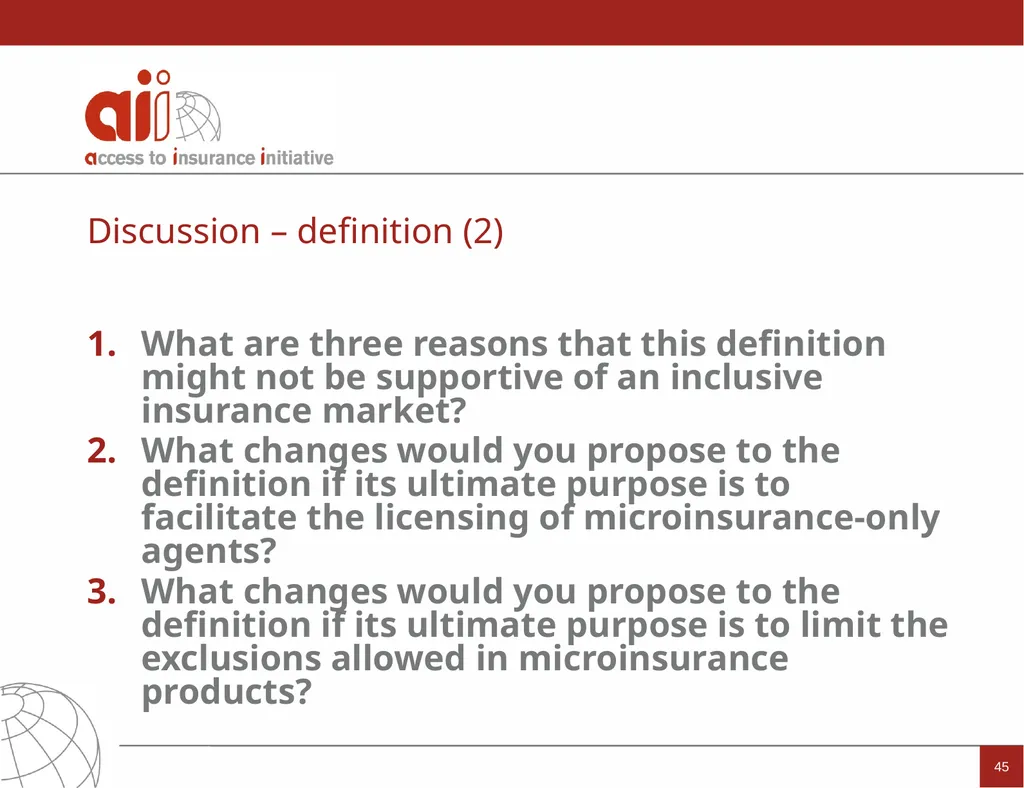 Regulation and Supervision Supporting Inclusive - slide 45 of 119