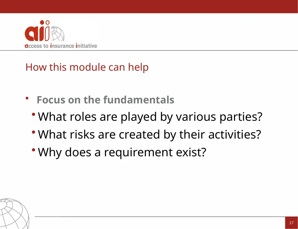 Regulation and Supervision Supporting Inclusive - slide 17 of 119