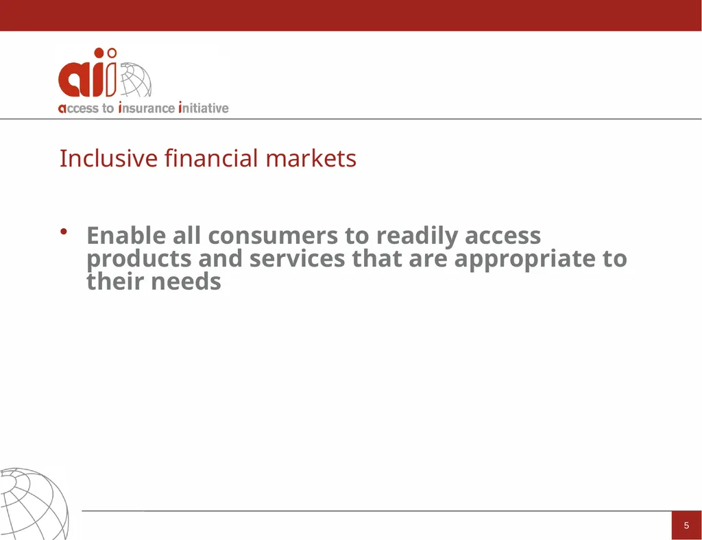 Regulation and Supervision Supporting Inclusive - slide 5 of 119