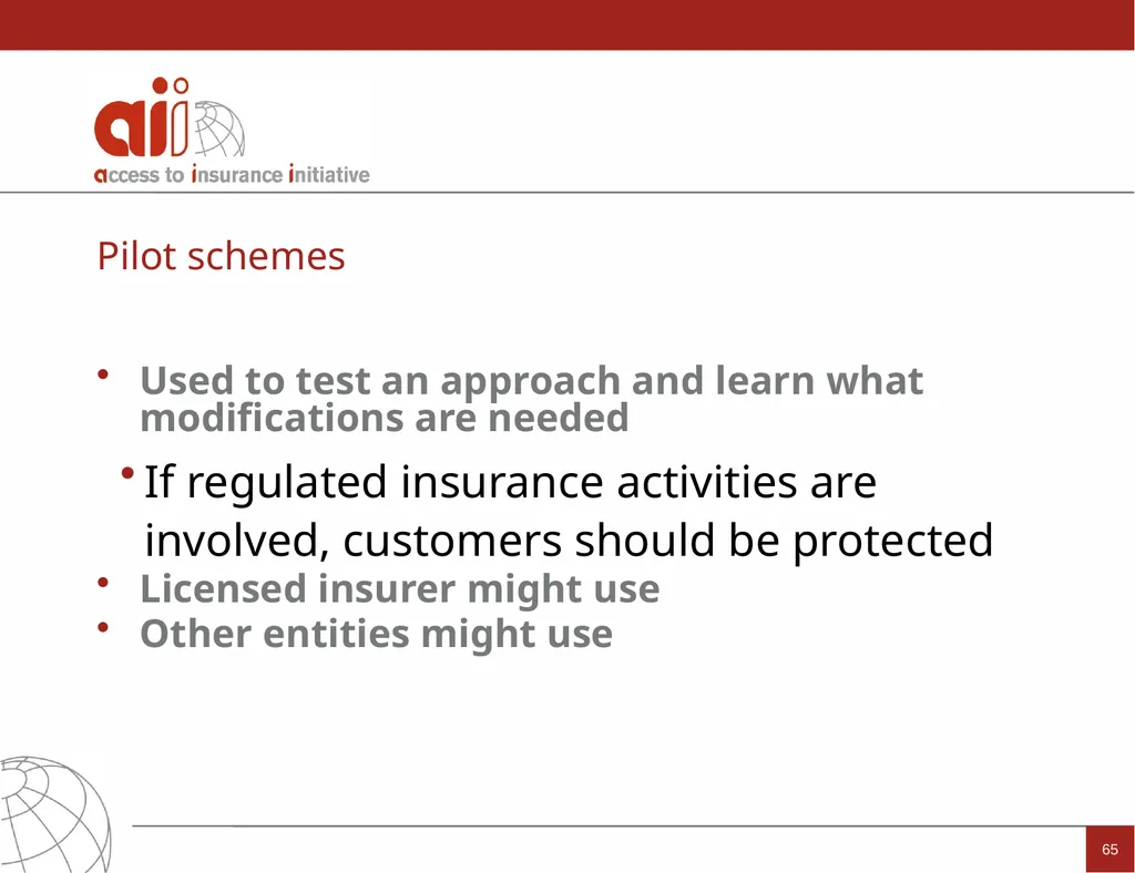 Regulation and Supervision Supporting Inclusive - slide 65 of 119
