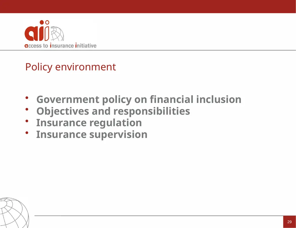 Regulation and Supervision Supporting Inclusive - slide 29 of 119