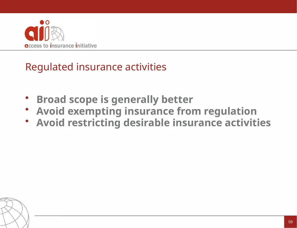 Regulation and Supervision Supporting Inclusive - slide 59 of 119