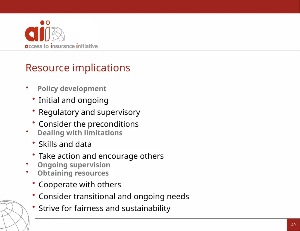 Regulation and Supervision Supporting Inclusive - slide 49 of 119