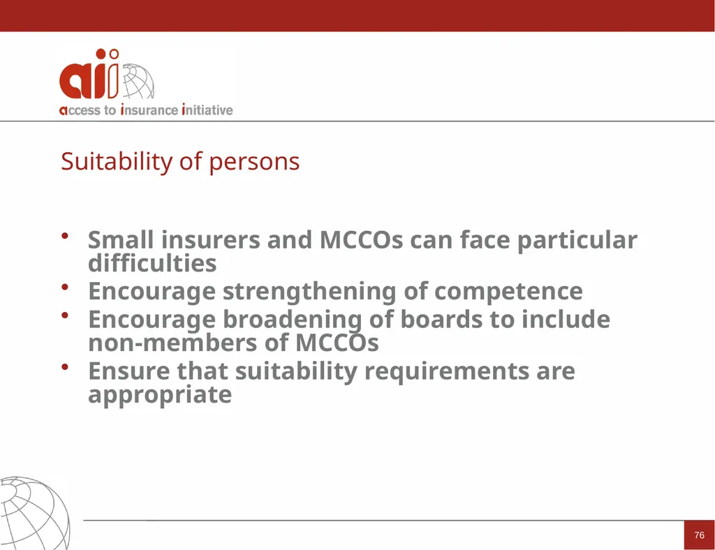 Regulation and Supervision Supporting Inclusive - slide 76 of 119