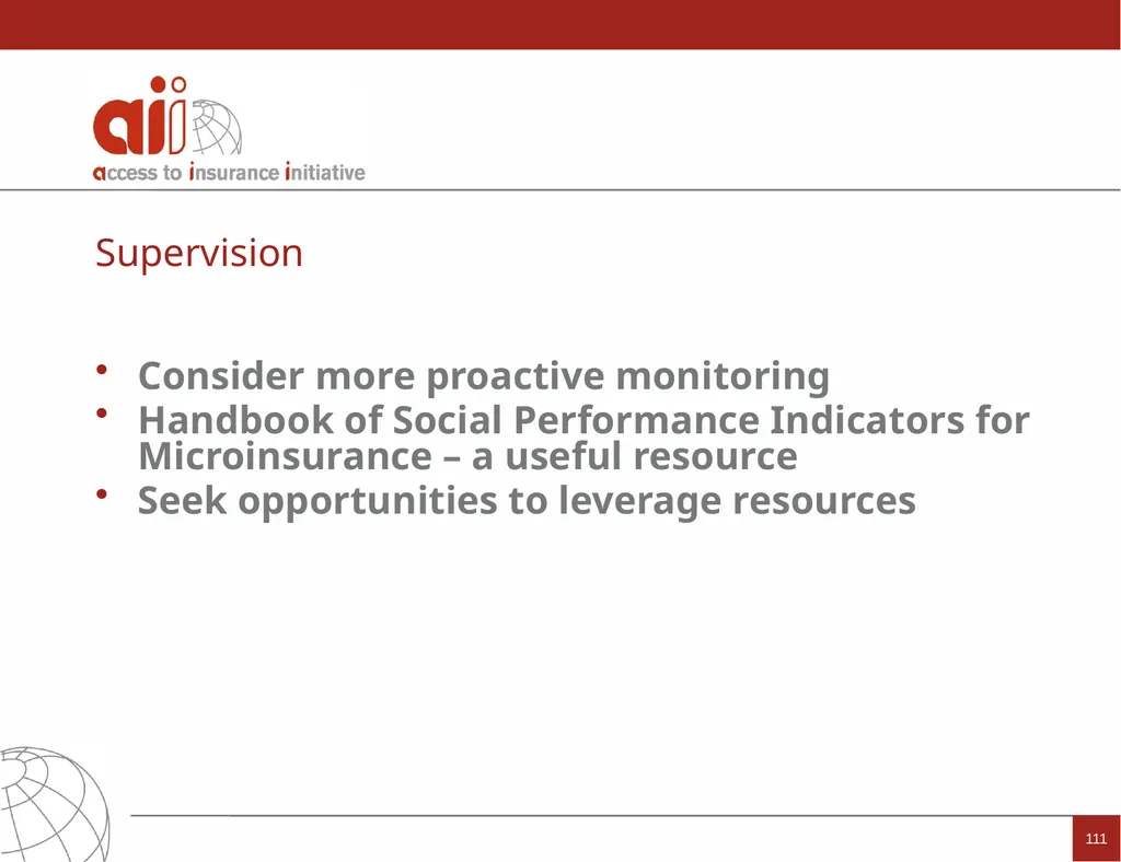 Regulation and Supervision Supporting Inclusive - slide 111 of 119