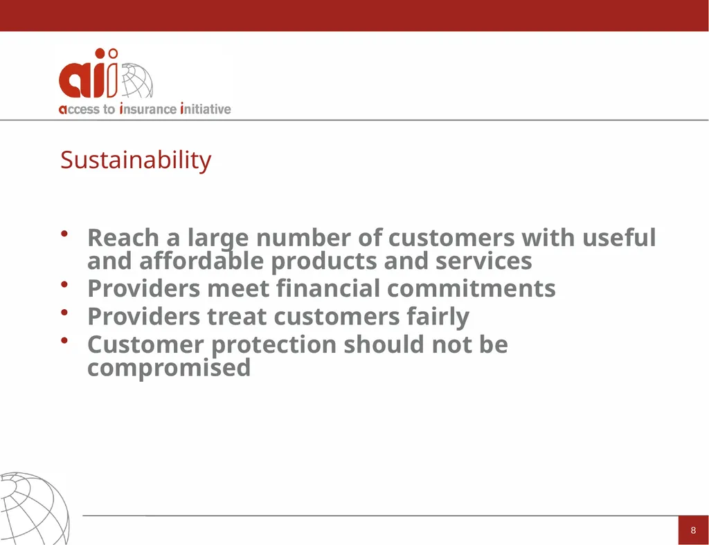 Regulation and Supervision Supporting Inclusive - slide 8 of 119