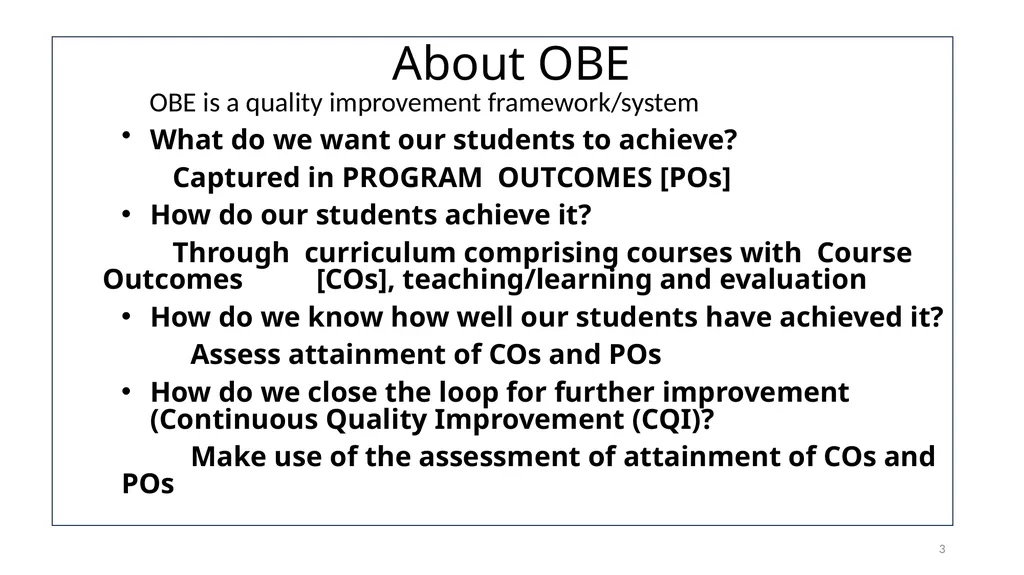 WELCOME Orientation Workshop on Outcome-Based - slide 3 of 115