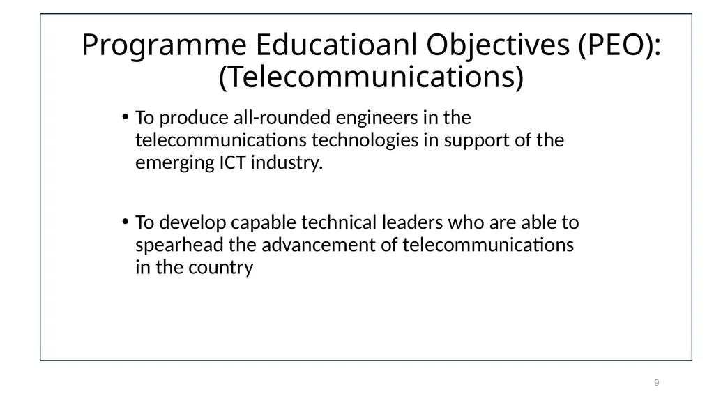 WELCOME Orientation Workshop on Outcome-Based - slide 9 of 115