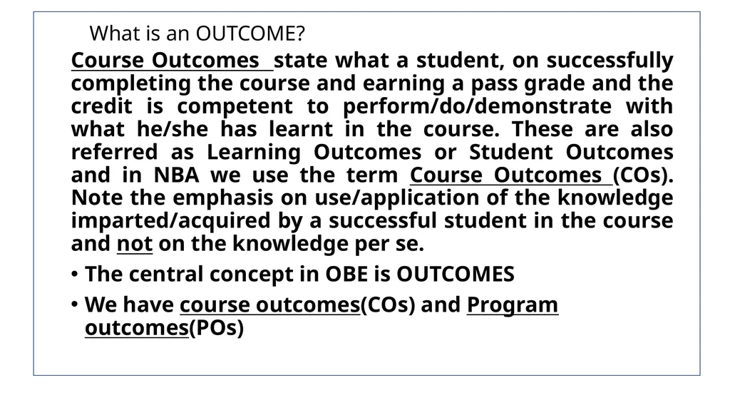 WELCOME Orientation Workshop on Outcome-Based - slide 6 of 115