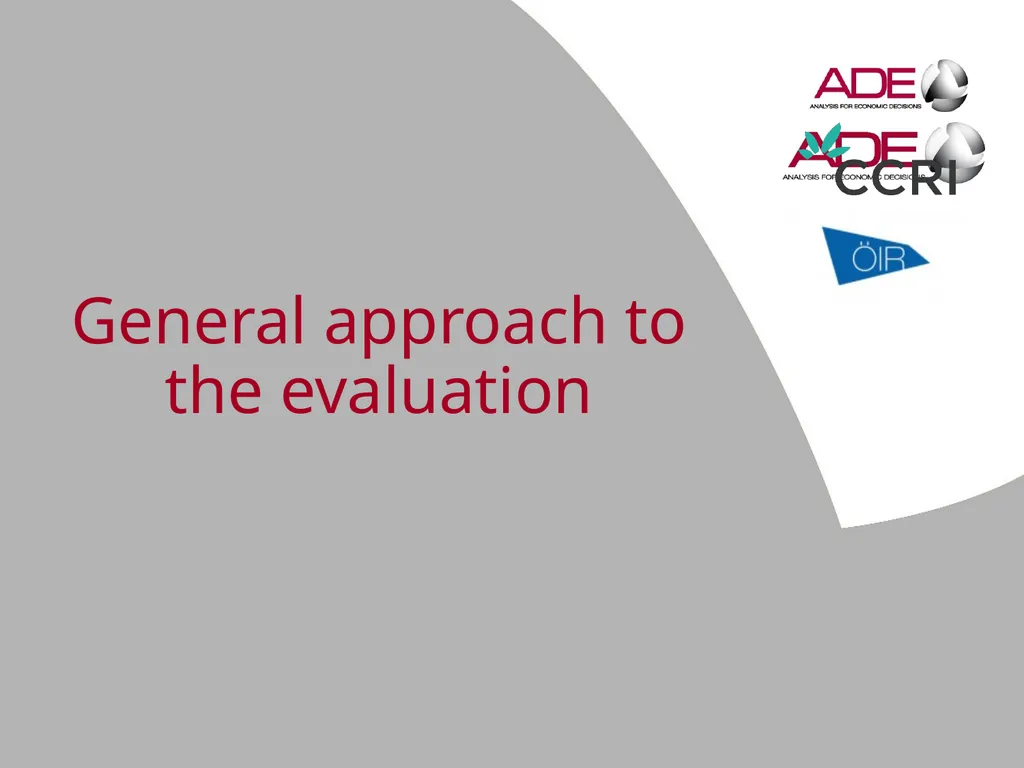 Evaluation support study on the CAP’s impact on - slide 11 of 44