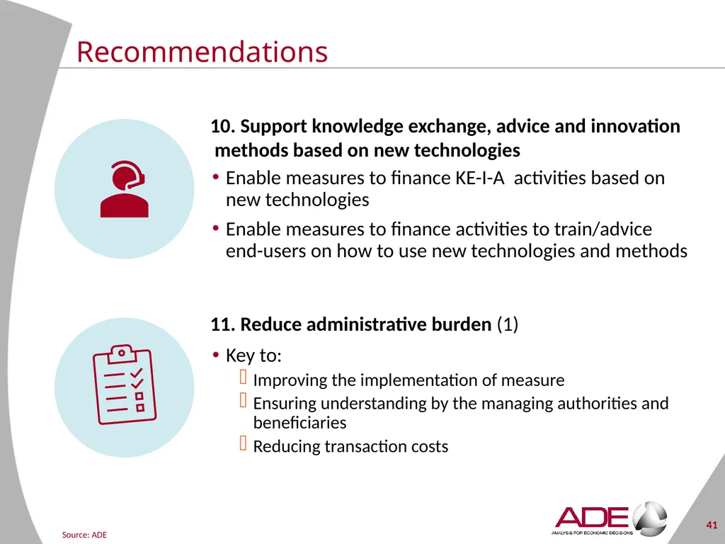 Evaluation support study on the CAP’s impact on - slide 41 of 44