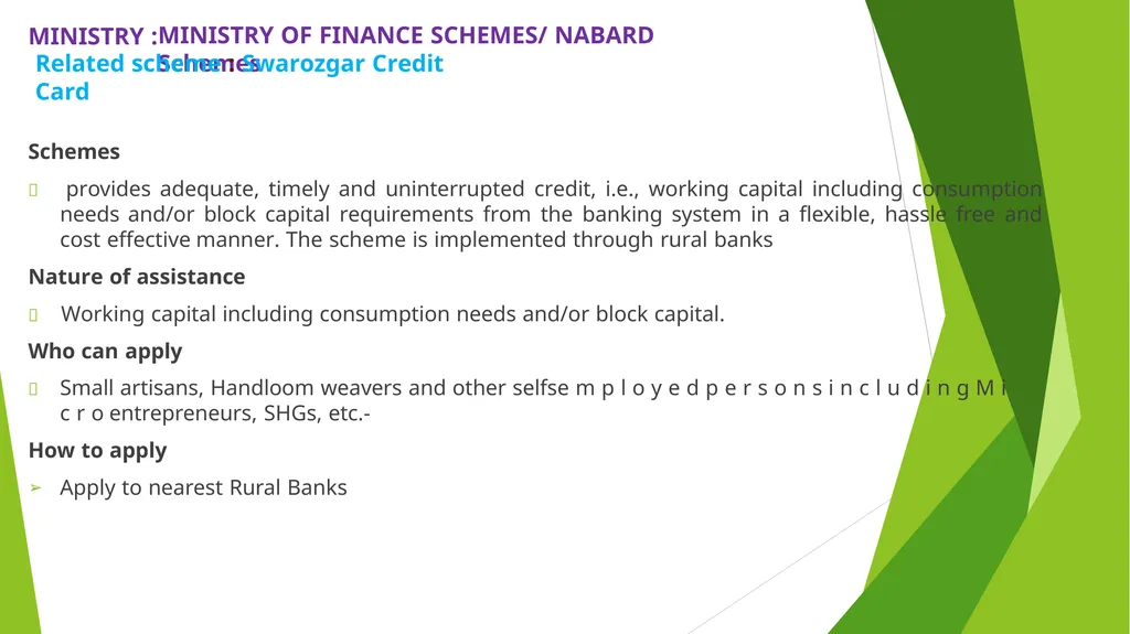 MSME – AN ANALYSIS Erode Chapter - slide 71 of 82