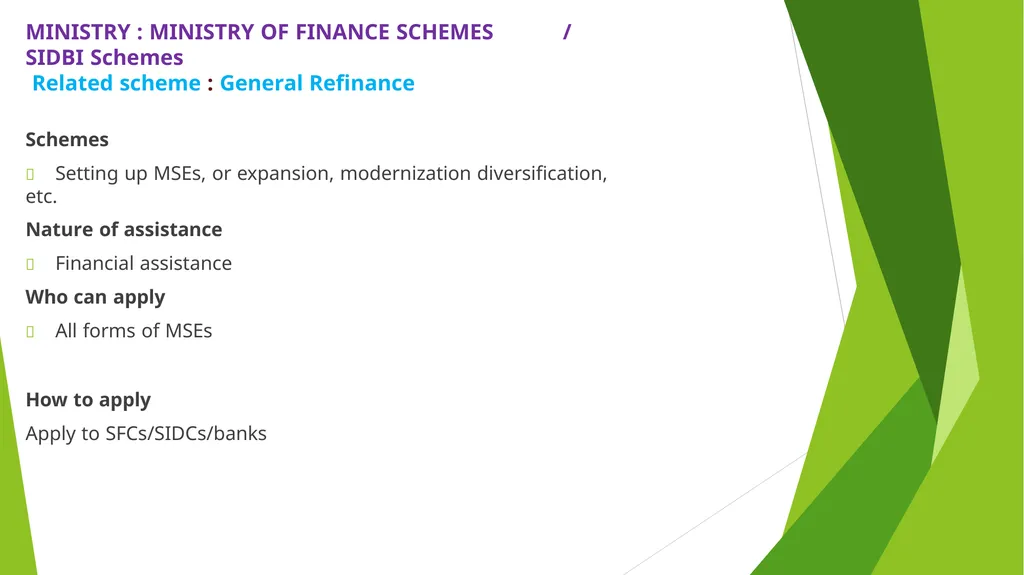 MSME – AN ANALYSIS Erode Chapter - slide 54 of 82
