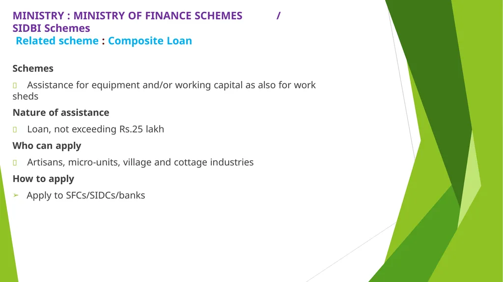 MSME – AN ANALYSIS Erode Chapter - slide 56 of 82