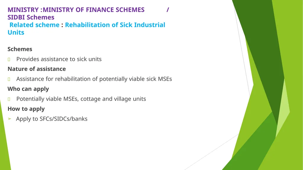 MSME – AN ANALYSIS Erode Chapter - slide 59 of 82