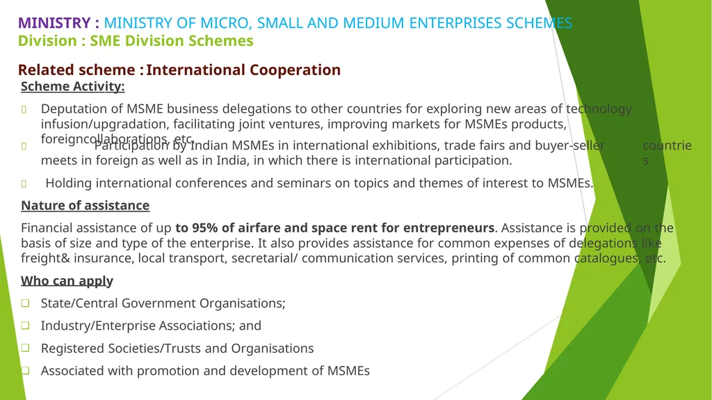 MSME – AN ANALYSIS Erode Chapter - slide 19 of 82