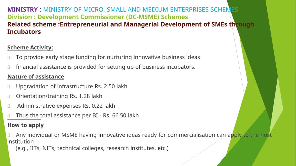 MSME – AN ANALYSIS Erode Chapter - slide 25 of 82