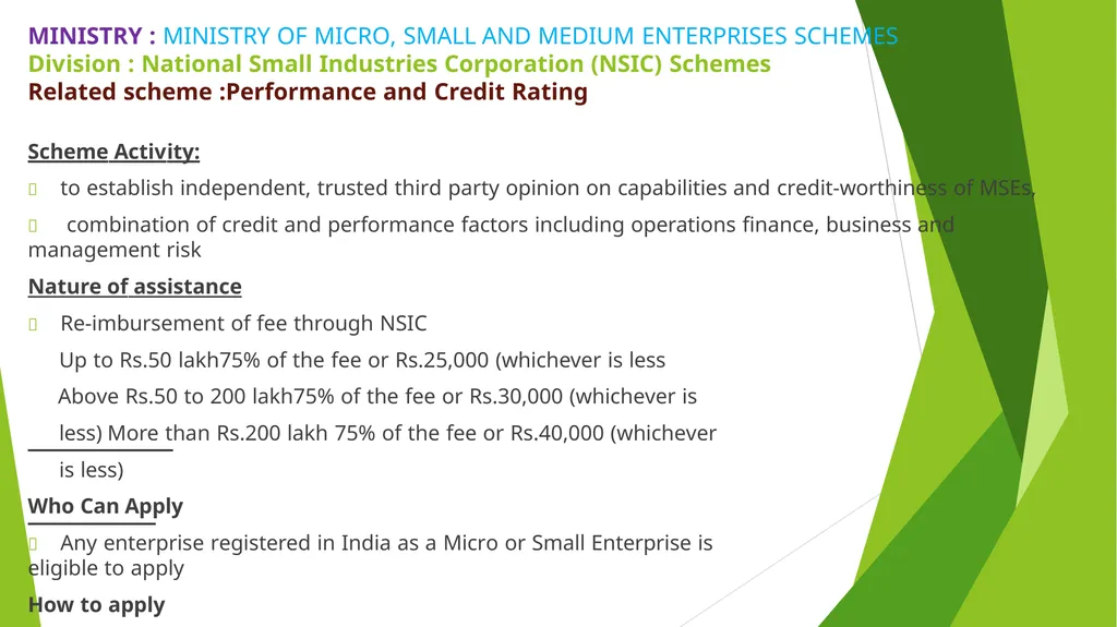 MSME – AN ANALYSIS Erode Chapter - slide 26 of 82