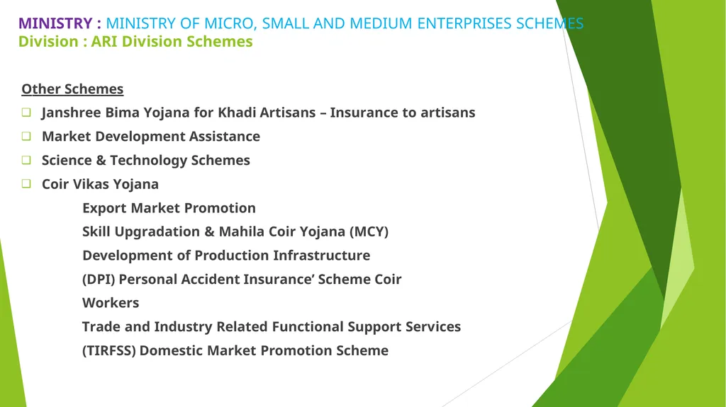 MSME – AN ANALYSIS Erode Chapter - slide 33 of 82