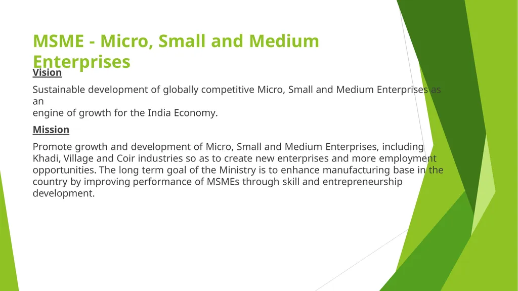 MSME – AN ANALYSIS Erode Chapter - slide 3 of 82