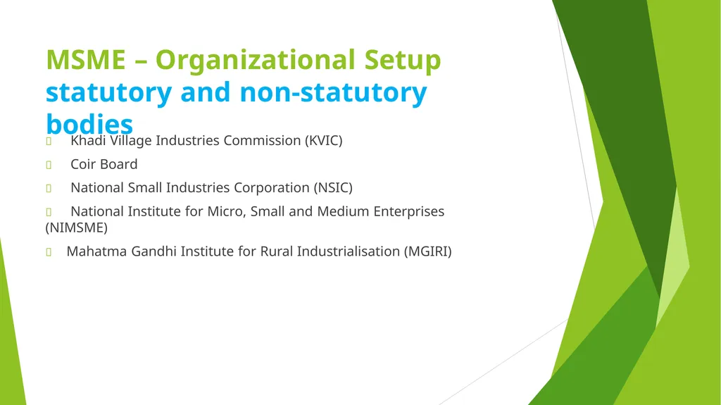 MSME – AN ANALYSIS Erode Chapter - slide 15 of 82