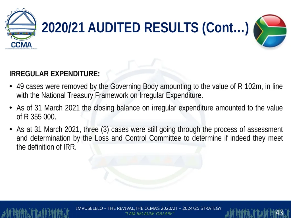 THE COMMISSION FOR CONCILIATION,MEDIATION AND - slide 43 of 44