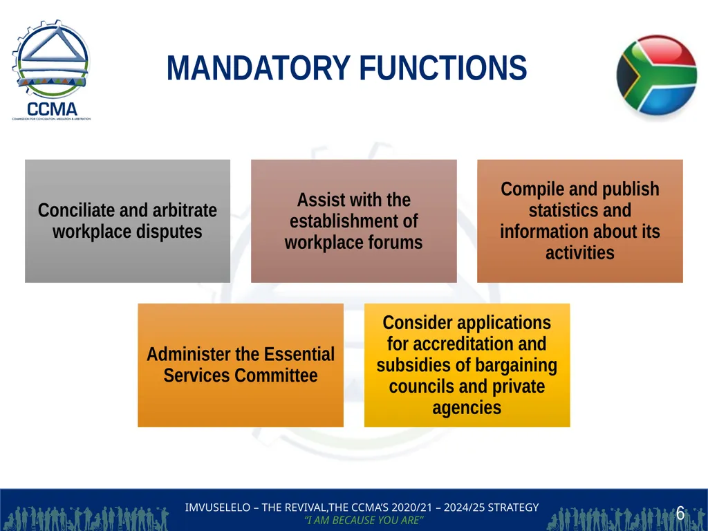 THE COMMISSION FOR CONCILIATION,MEDIATION AND - slide 6 of 44