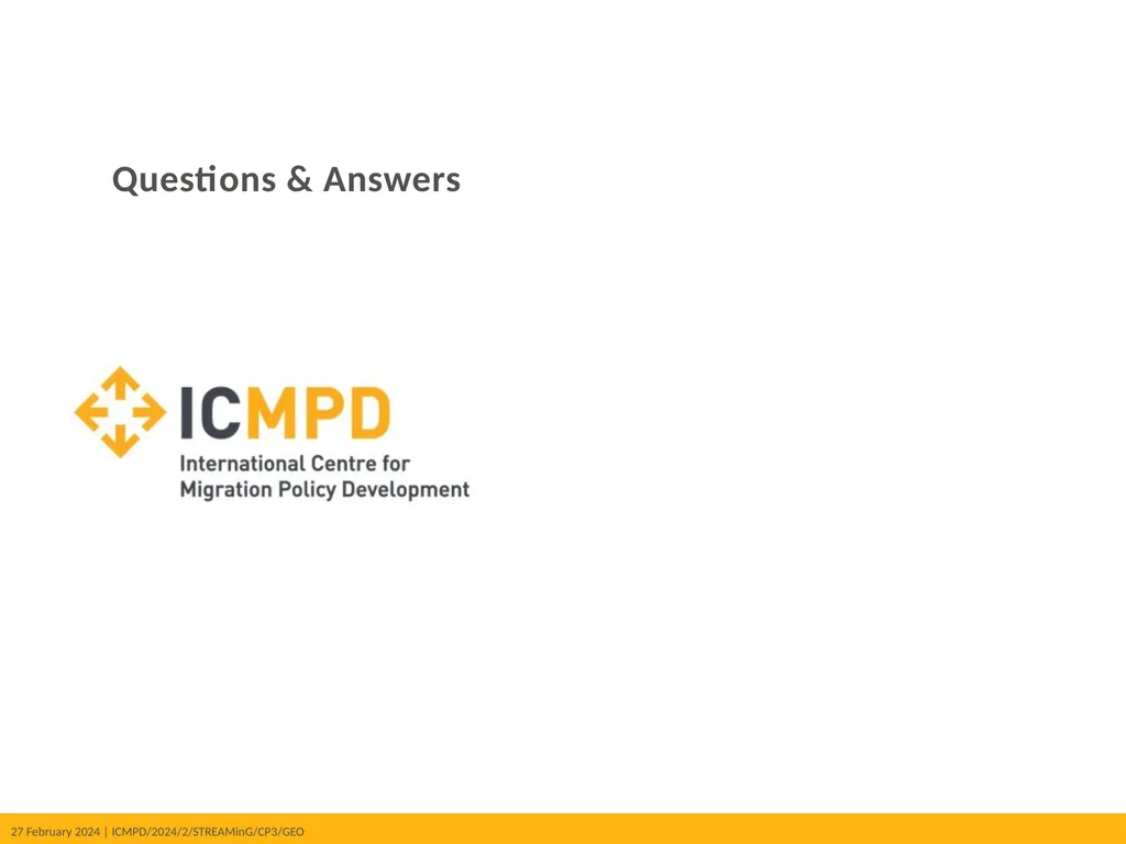STREAMinG Phase II - Call for Proposals 1. - slide 34 of 34