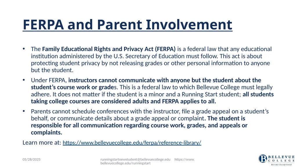 Running Start at Bellevue College Information - slide 9 of 35