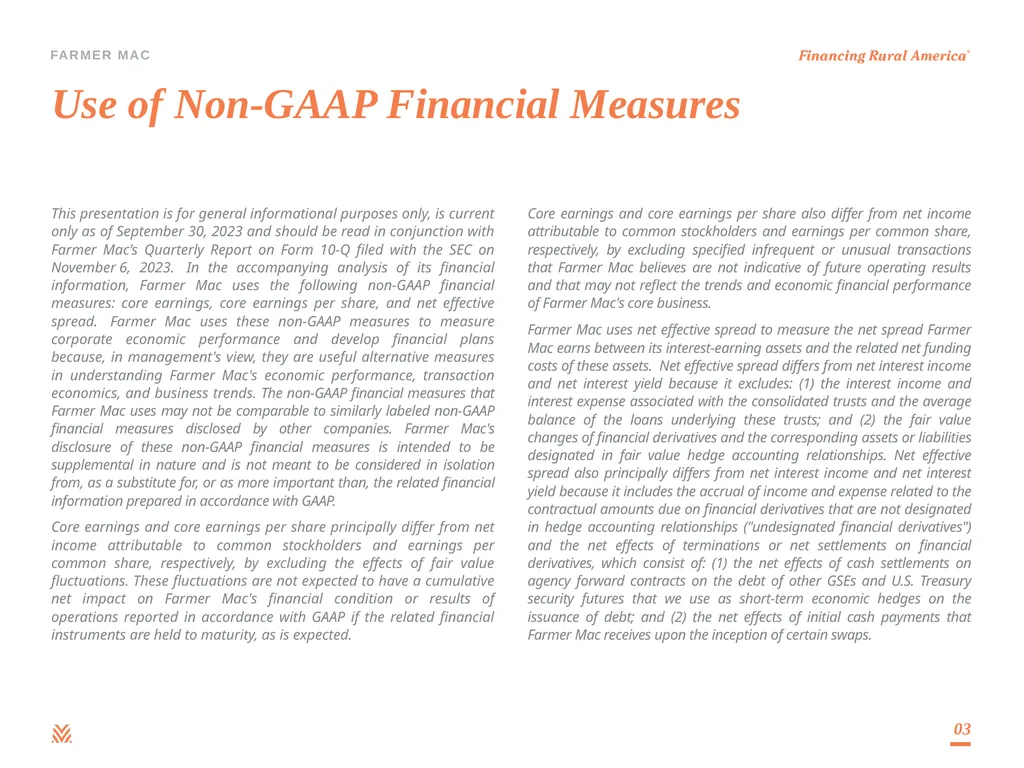 Debt Investor Presentation Third Quarter 2023 - slide 3 of 25