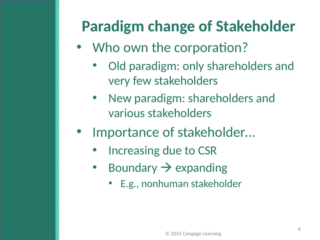 Key Topics Ch 3 & 4 © 2015 Cengage Learning - slide 4 of 36
