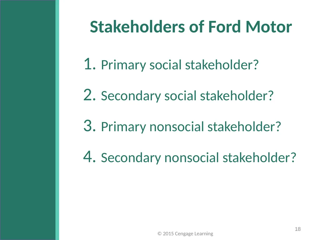 Key Topics Ch 3 & 4 © 2015 Cengage Learning - slide 18 of 36