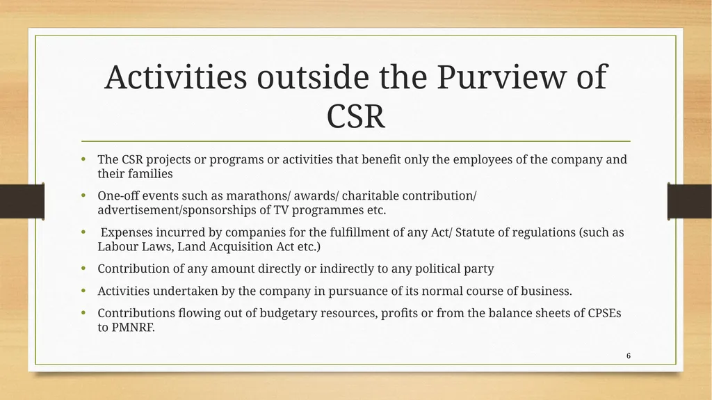 Corporate Social Responsibility Department of - slide 6 of 9