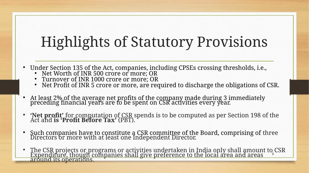 Corporate Social Responsibility Department of - slide 3 of 9