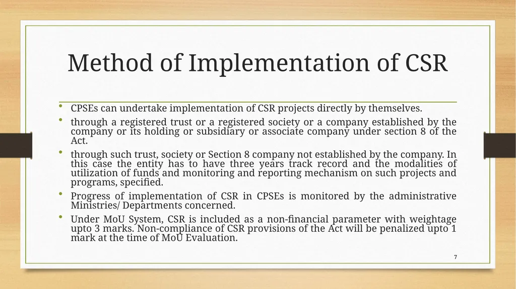 Corporate Social Responsibility Department of - slide 7 of 9