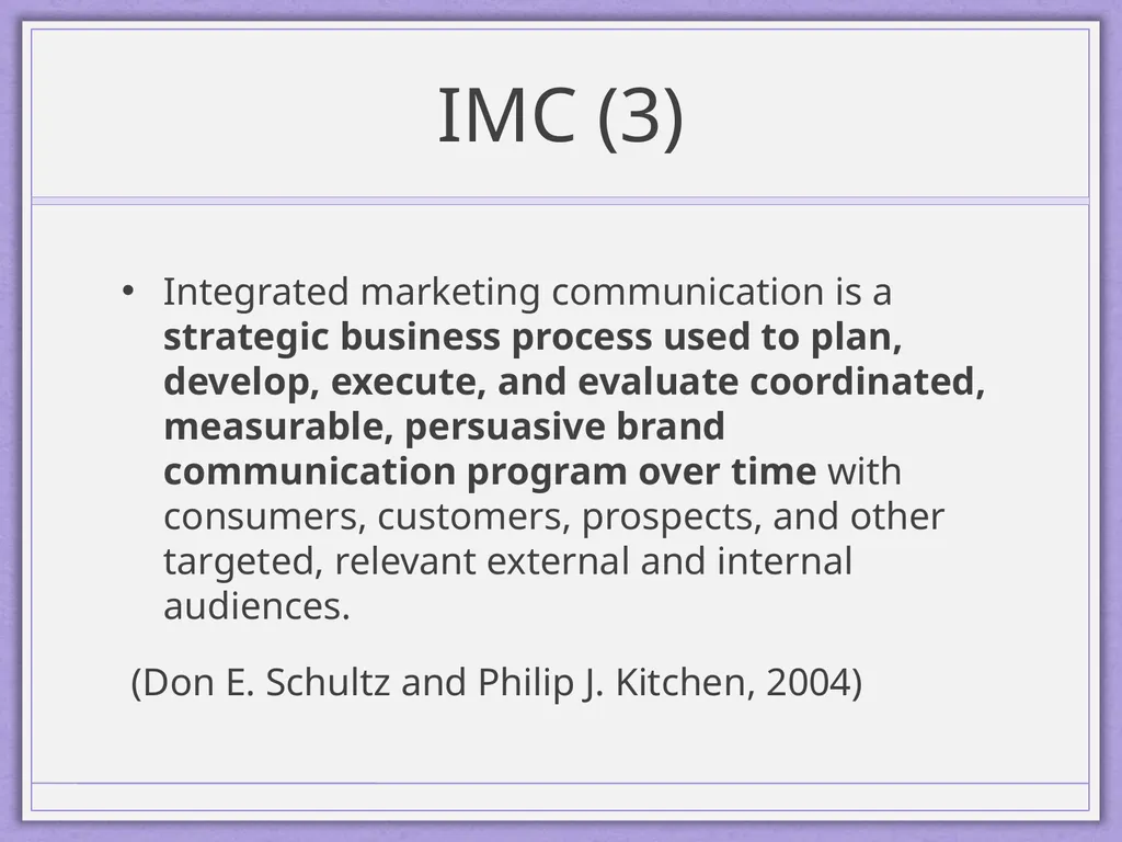 Integrated Marketing Communications Diyah Ayu - slide 19 of 33