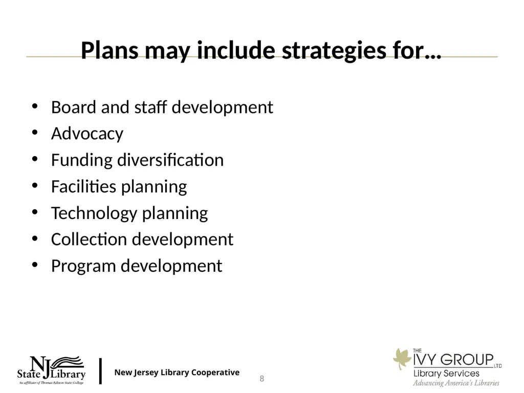 1 On Your Mark. Get Set. Start Planning! New - slide 8 of 28