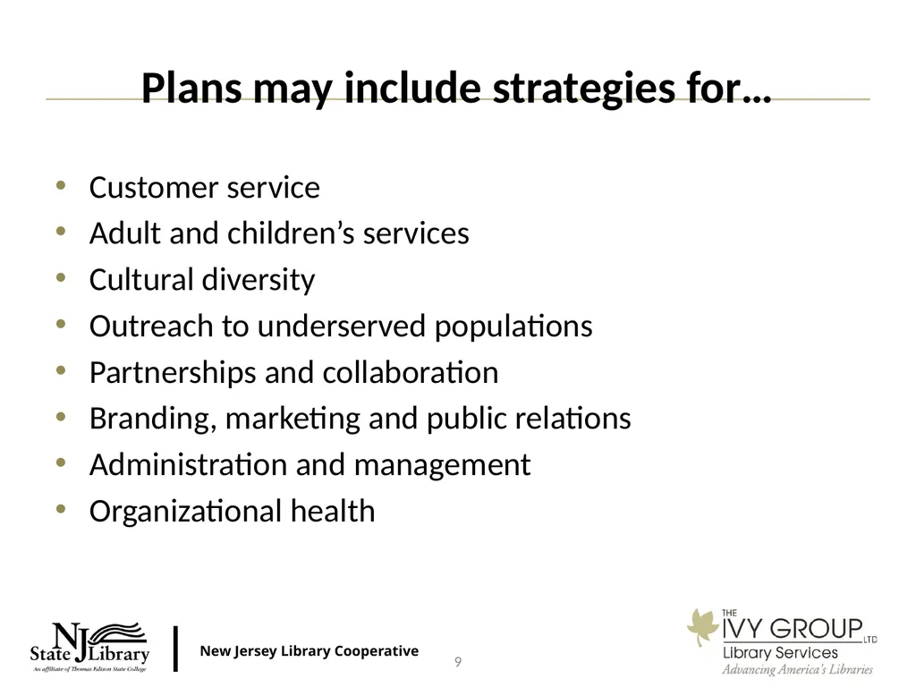 1 On Your Mark. Get Set. Start Planning! New - slide 9 of 28