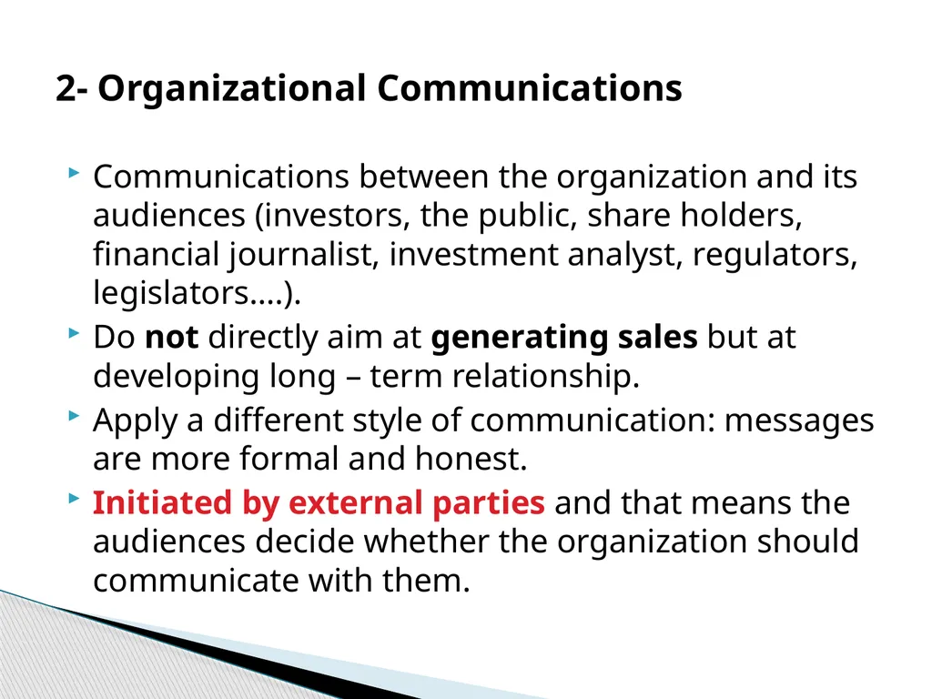 Introduction to Corporate Communication Chapter - slide 11 of 26