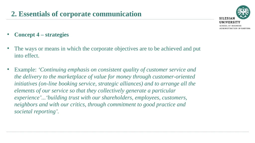Essentials of corporate communication Janusz - slide 15 of 26