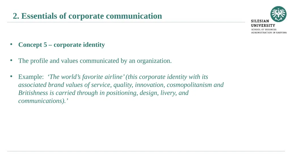 Essentials of corporate communication Janusz - slide 16 of 26
