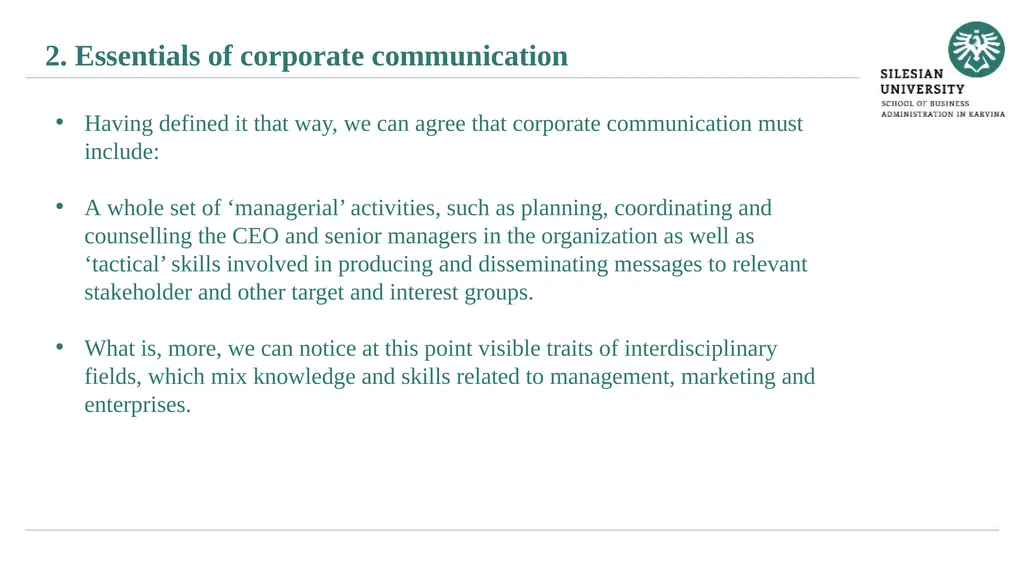 Essentials of corporate communication Janusz - slide 7 of 26