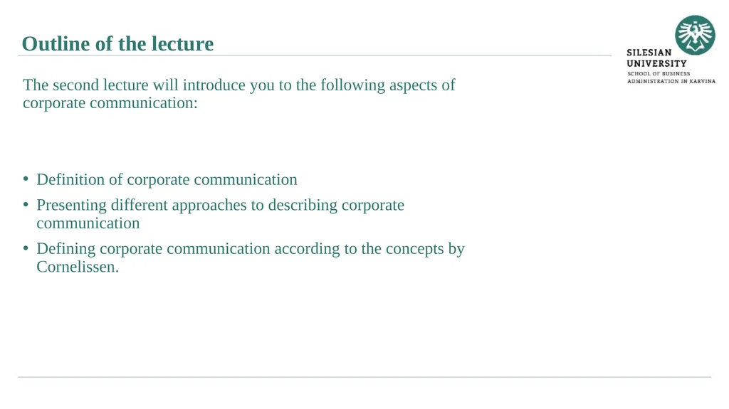 Essentials of corporate communication Janusz - slide 2 of 26