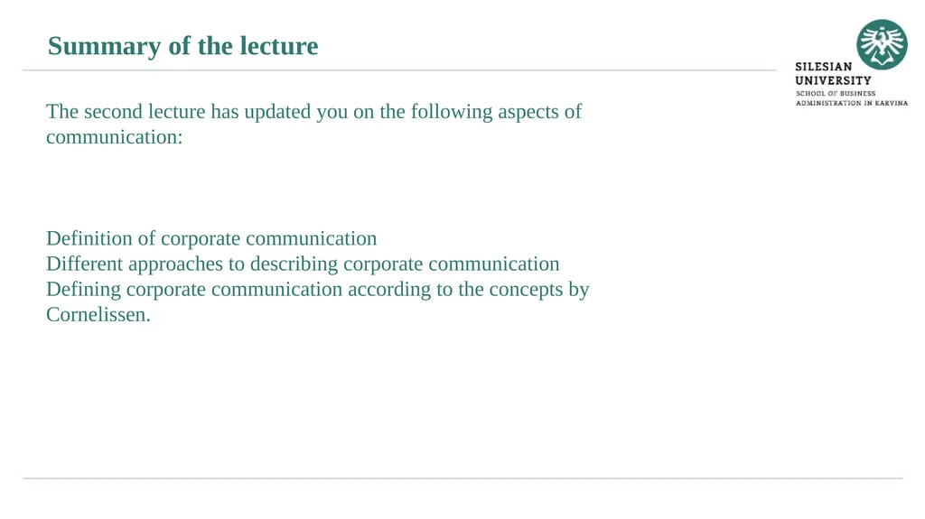 Essentials of corporate communication Janusz - slide 25 of 26