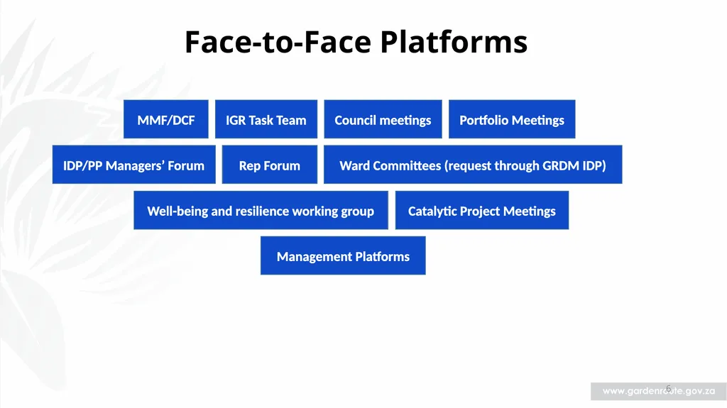 1 Communication and Public Participation Framework - slide 6 of 9
