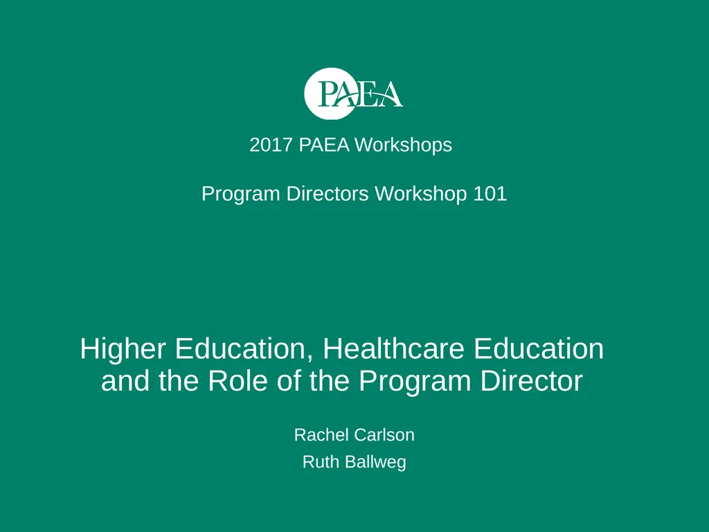 Higher Education, Healthcare Education and the