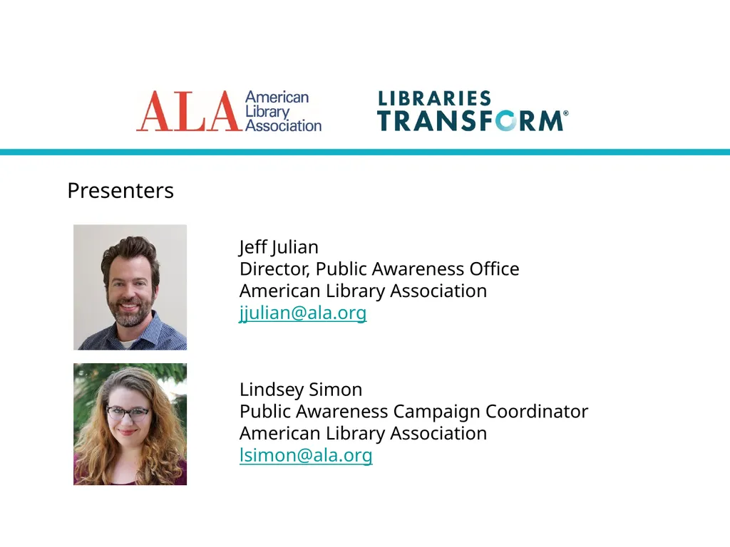 Welcome to “Libraries Transform Campaign Toolkit - slide 3 of 22