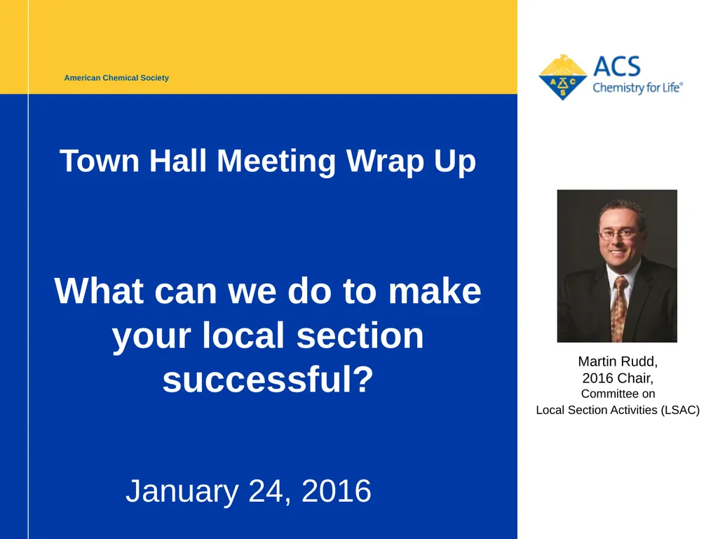American Chemical Society Local Section Track - slide 29 of 30