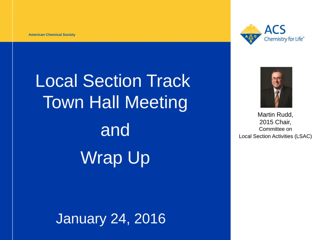 American Chemical Society Local Section Track - slide 3 of 30